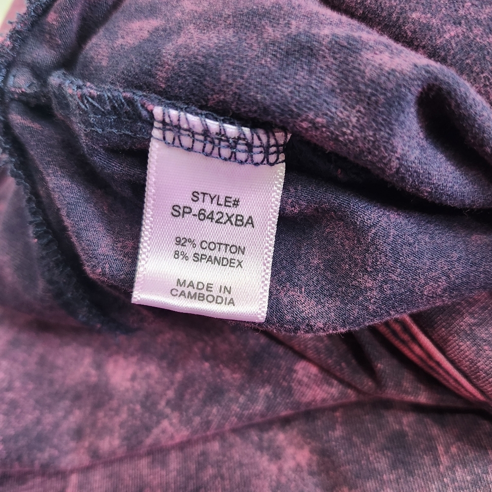 Zenana Material washed wide waistband Moto Leggings - Picture 9 of 11